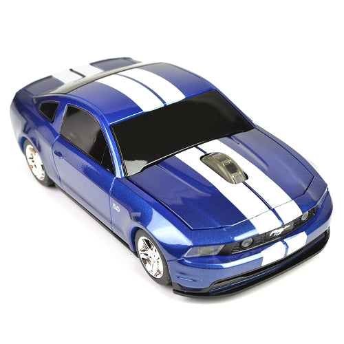 Road Mice Ford Mustang GT 2.4GHz Wireless Optical Scroll Mouse w/Nano USB Receiver (Blue/White)