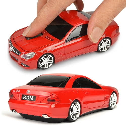 Road Mice Mercedes SL550 2.4GHz Wireless Optical Scroll Mouse w/Nano USB Receiver (Red)