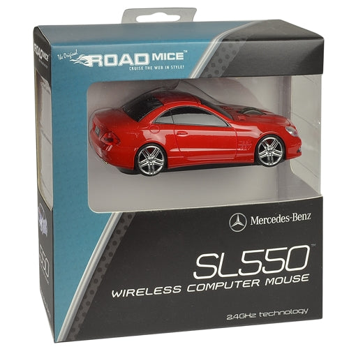 Road Mice Mercedes SL550 2.4GHz Wireless Optical Scroll Mouse w/Nano USB Receiver (Red)