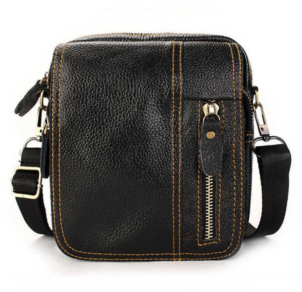 Women's Genuine Leather Leisure Business Small Shoulder Crossbody Bag