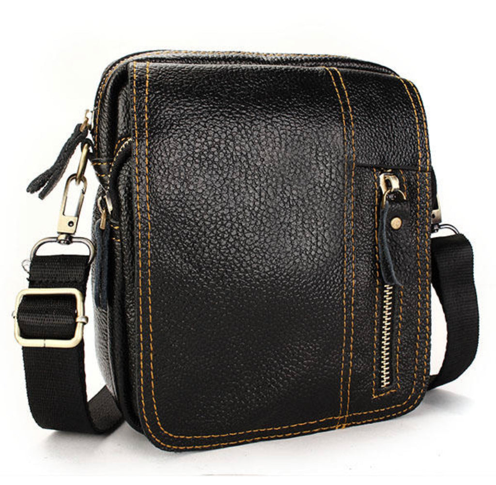 Women's Genuine Leather Leisure Business Small Shoulder Crossbody Bag