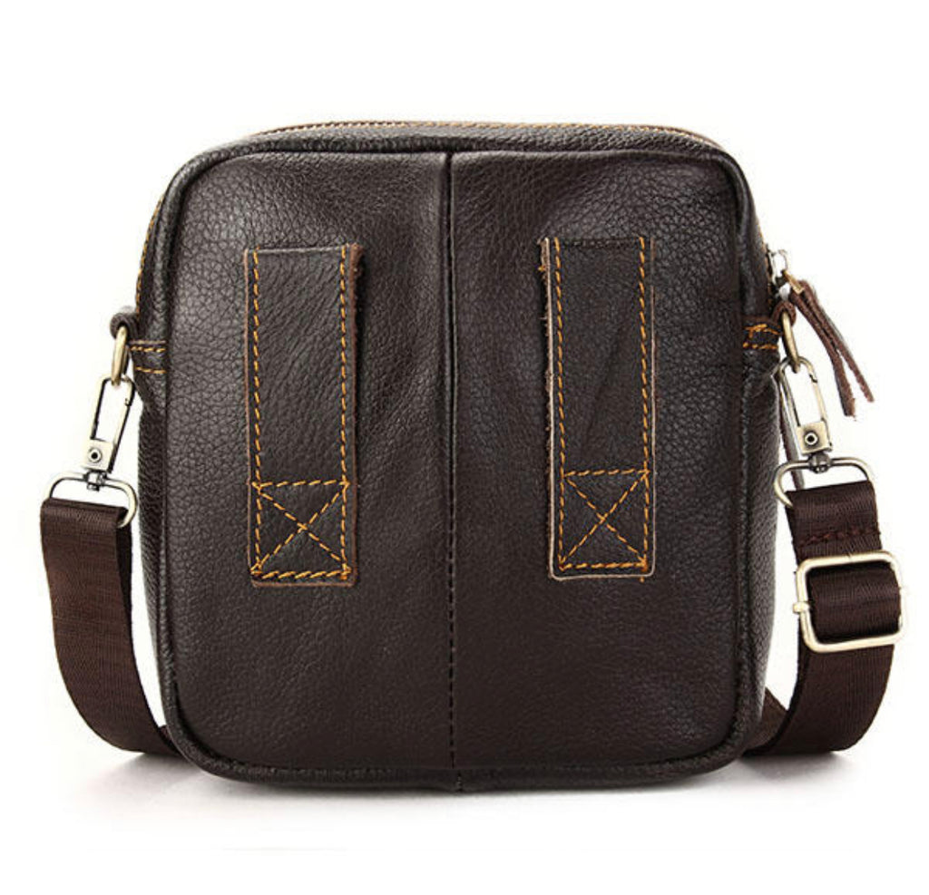 Women's Genuine Leather Leisure Business Small Shoulder Crossbody Bag