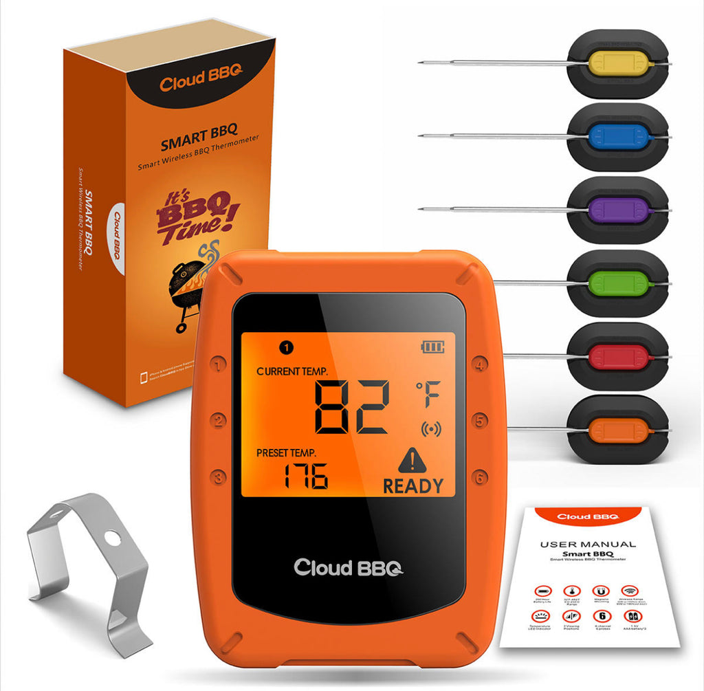 6 Probes Wireless Smart BBQ Thermometer