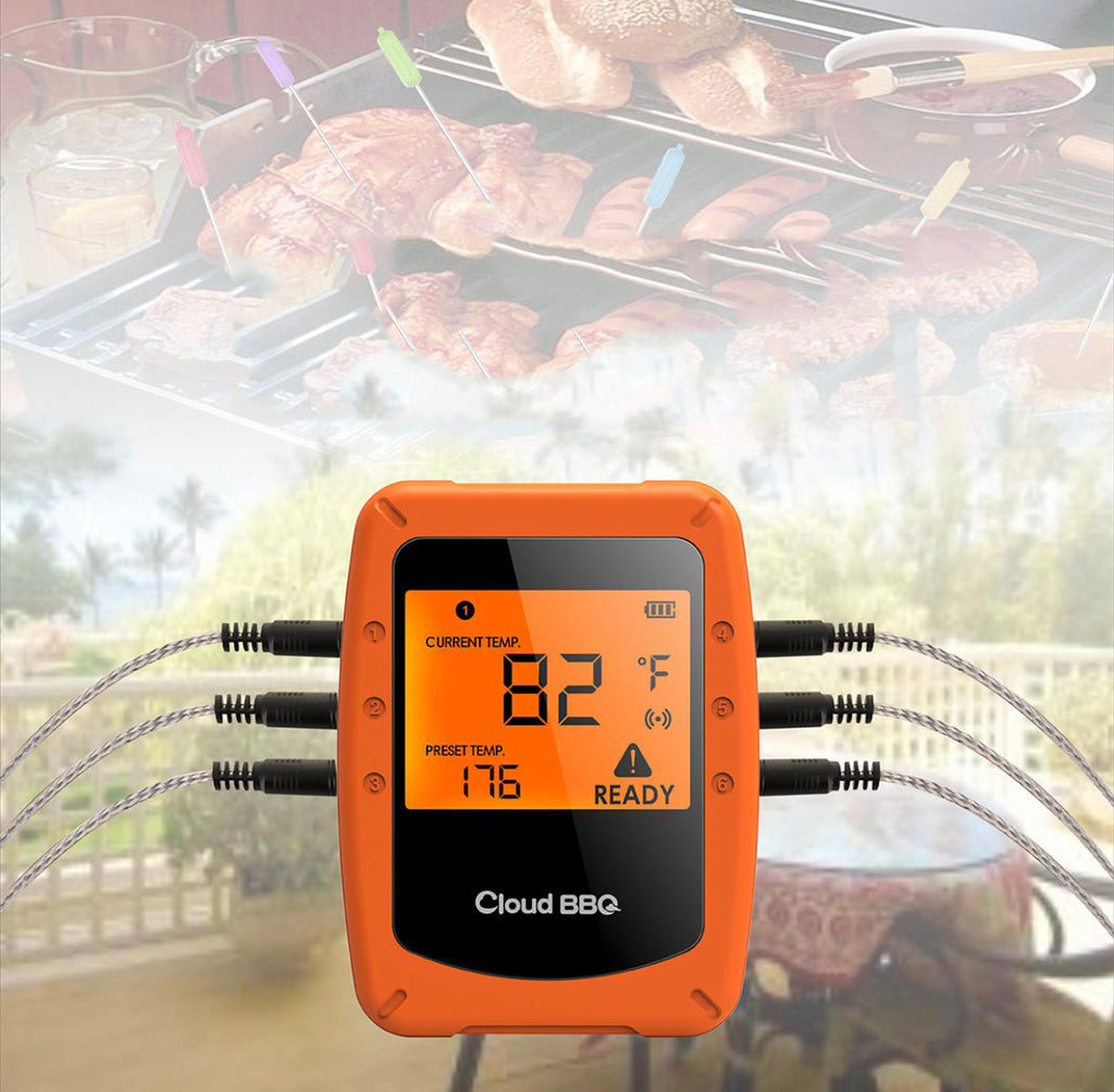 6 Probes Wireless Smart BBQ Thermometer